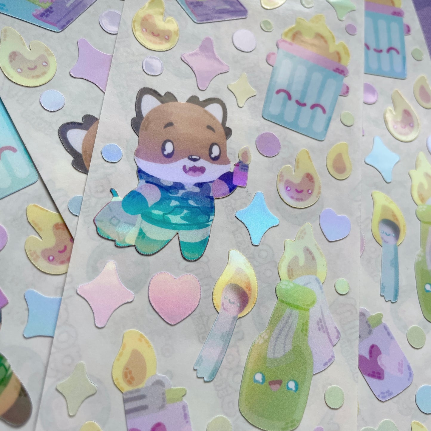 It's Arson Time sticker sheet