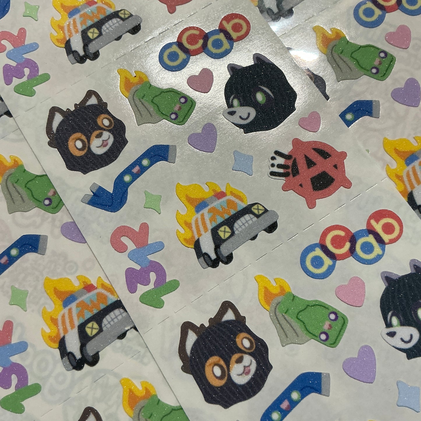 ACAB sticker sheet