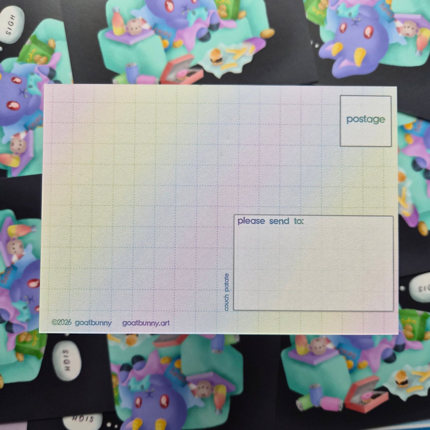 Couch Patate postcard
