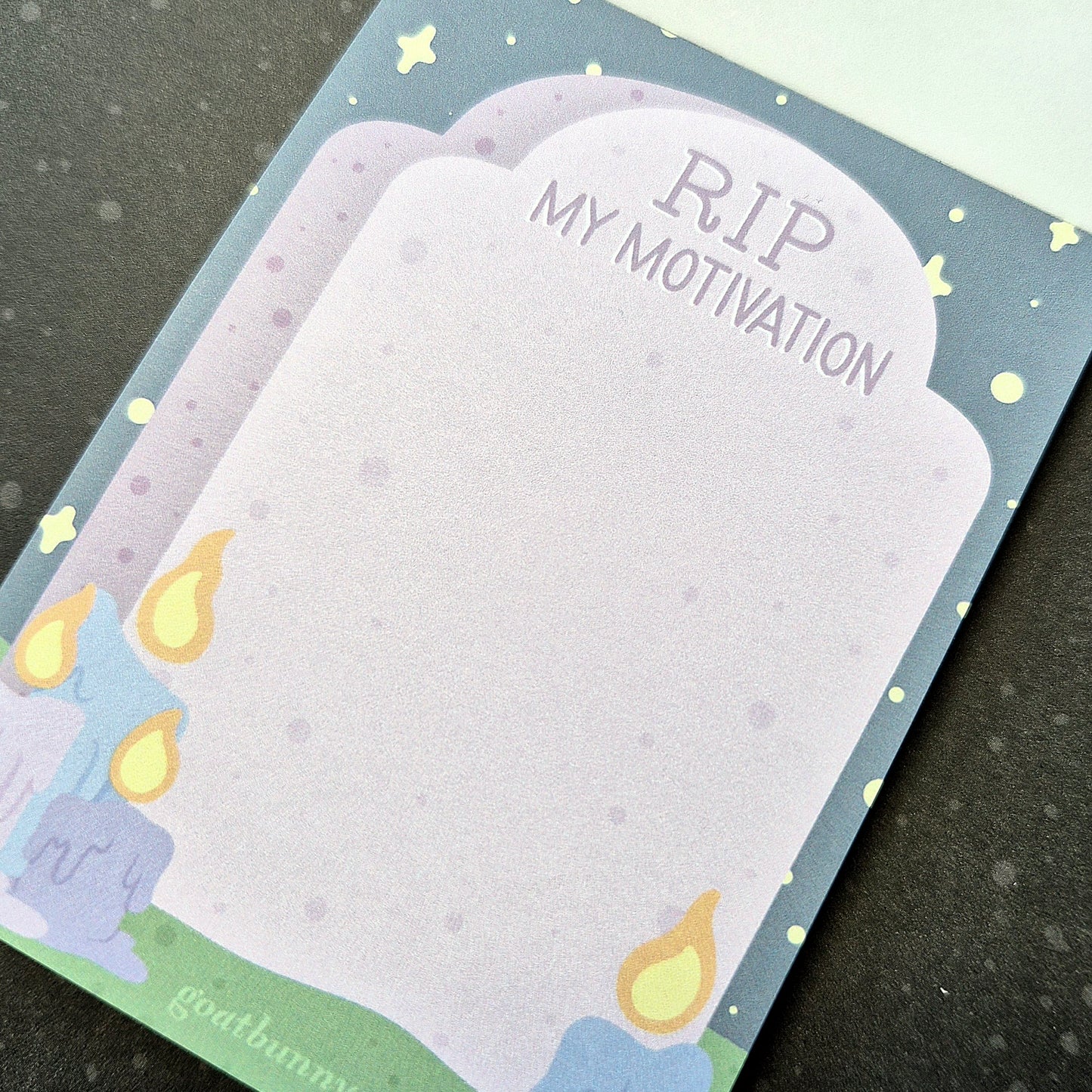 Here Lies A Notepad small notepad