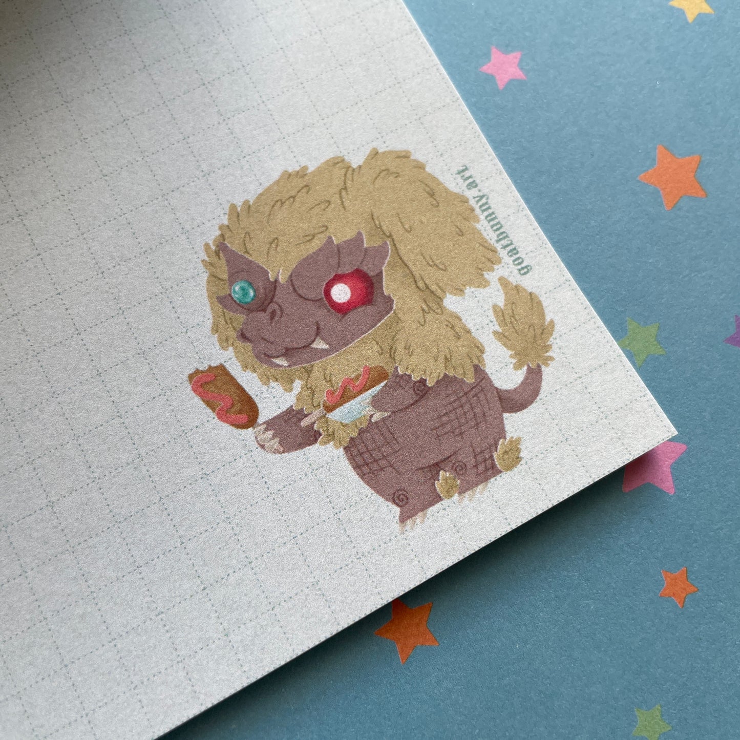 Kaiju Carnival Treats small notepad