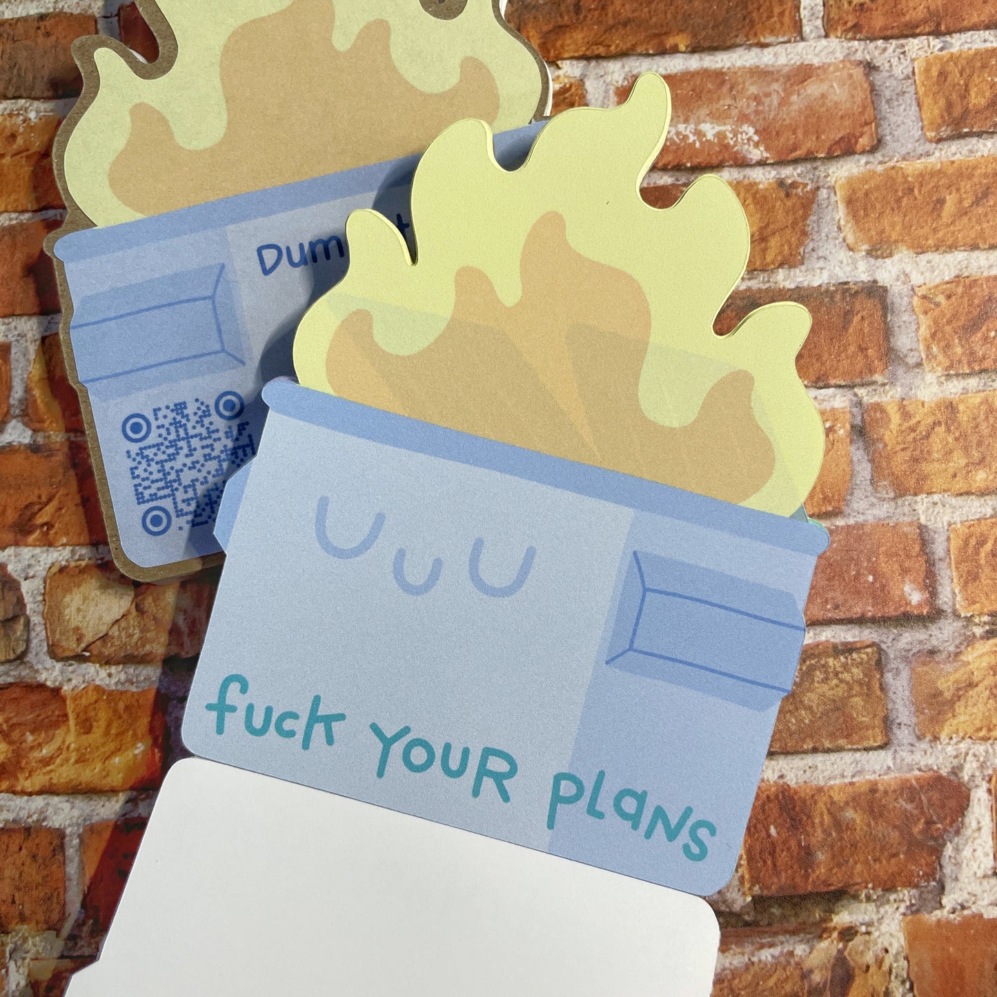 Dumpster Fire notepad
