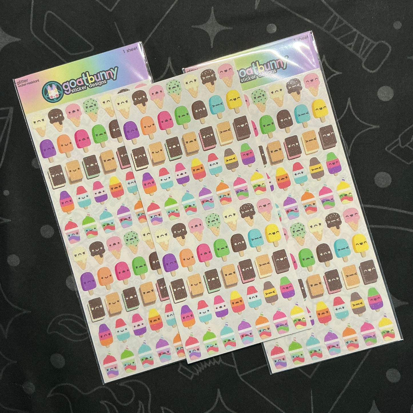 Frosty Treats sticker sheet
