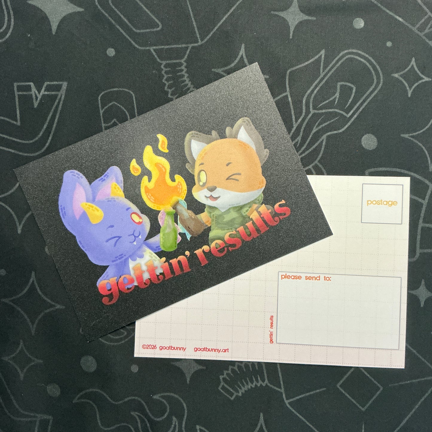 Gettin Results postcard
