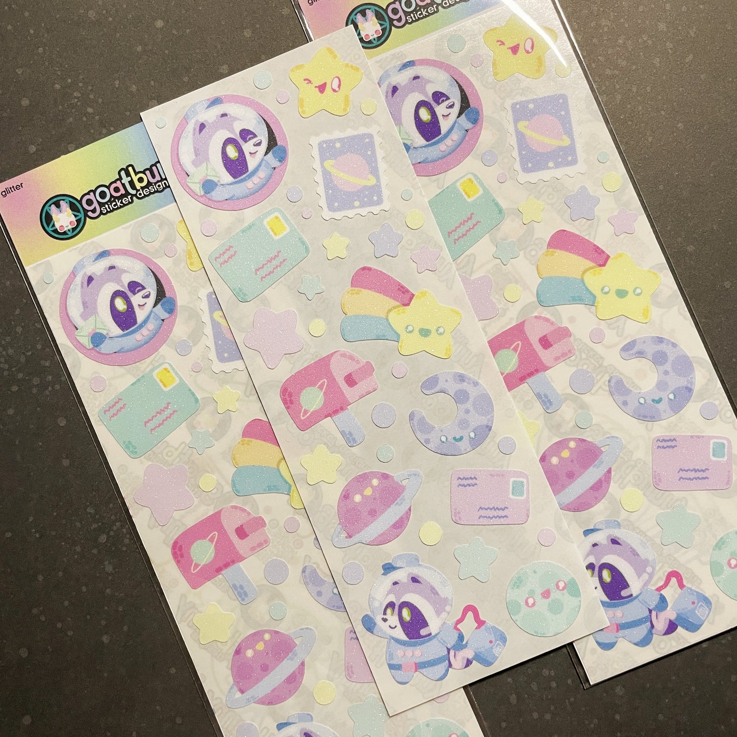 Priority Trash Space Mail sticker sheet