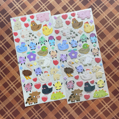 Stardew Farm Frenz sticker sheet