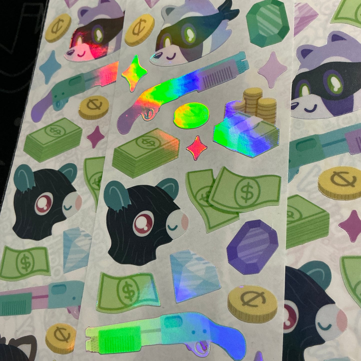 It's A Heist sticker sheet