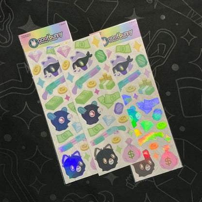It's A Heist sticker sheet