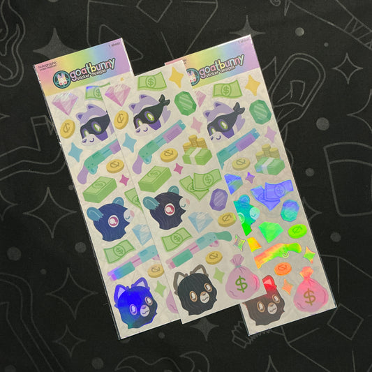 It's A Heist sticker sheet