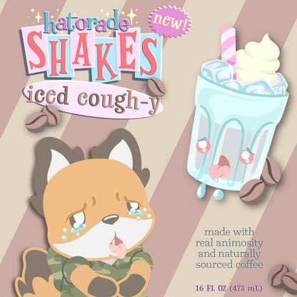 Hatorade Shakes reusable 16oz bottle