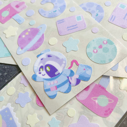 Priority Trash Space Mail sticker sheet