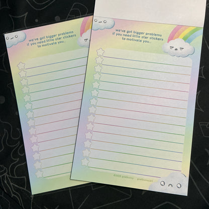 Hostile Motivations large notepad