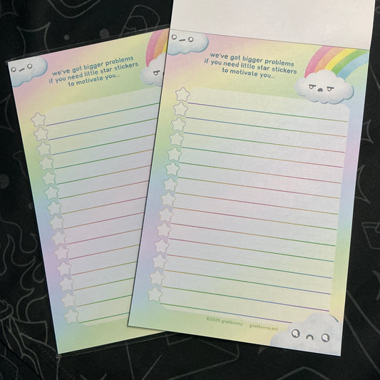 Hostile Motivations large notepad