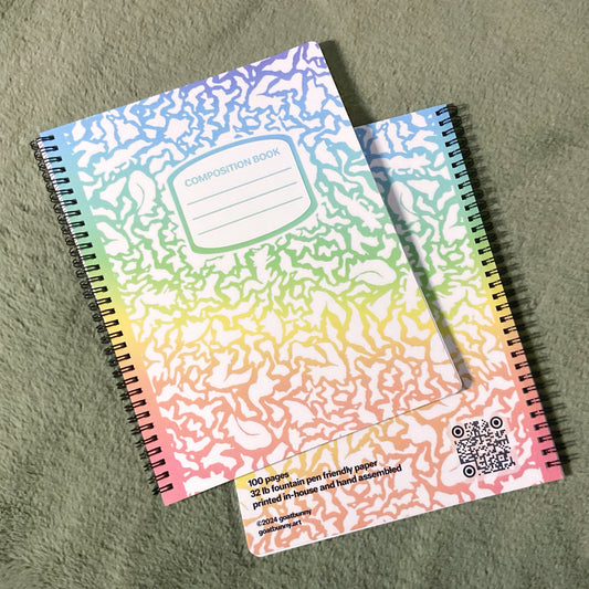 Rainbow Composition Book notebook