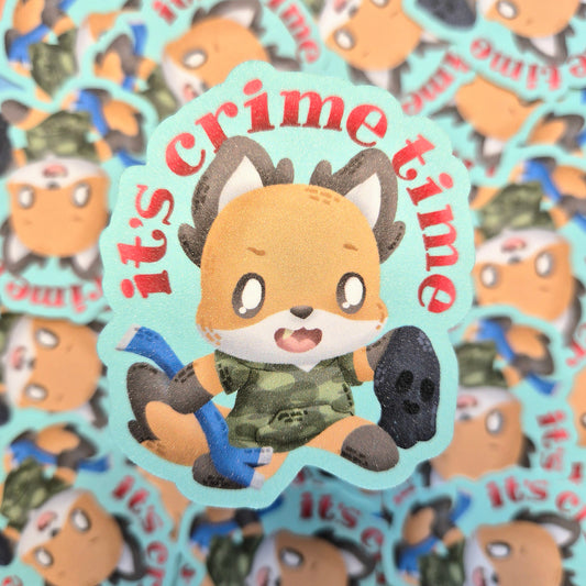 It's Crime Time sticker