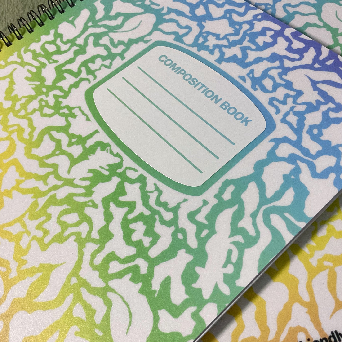 Rainbow Composition Book notebook