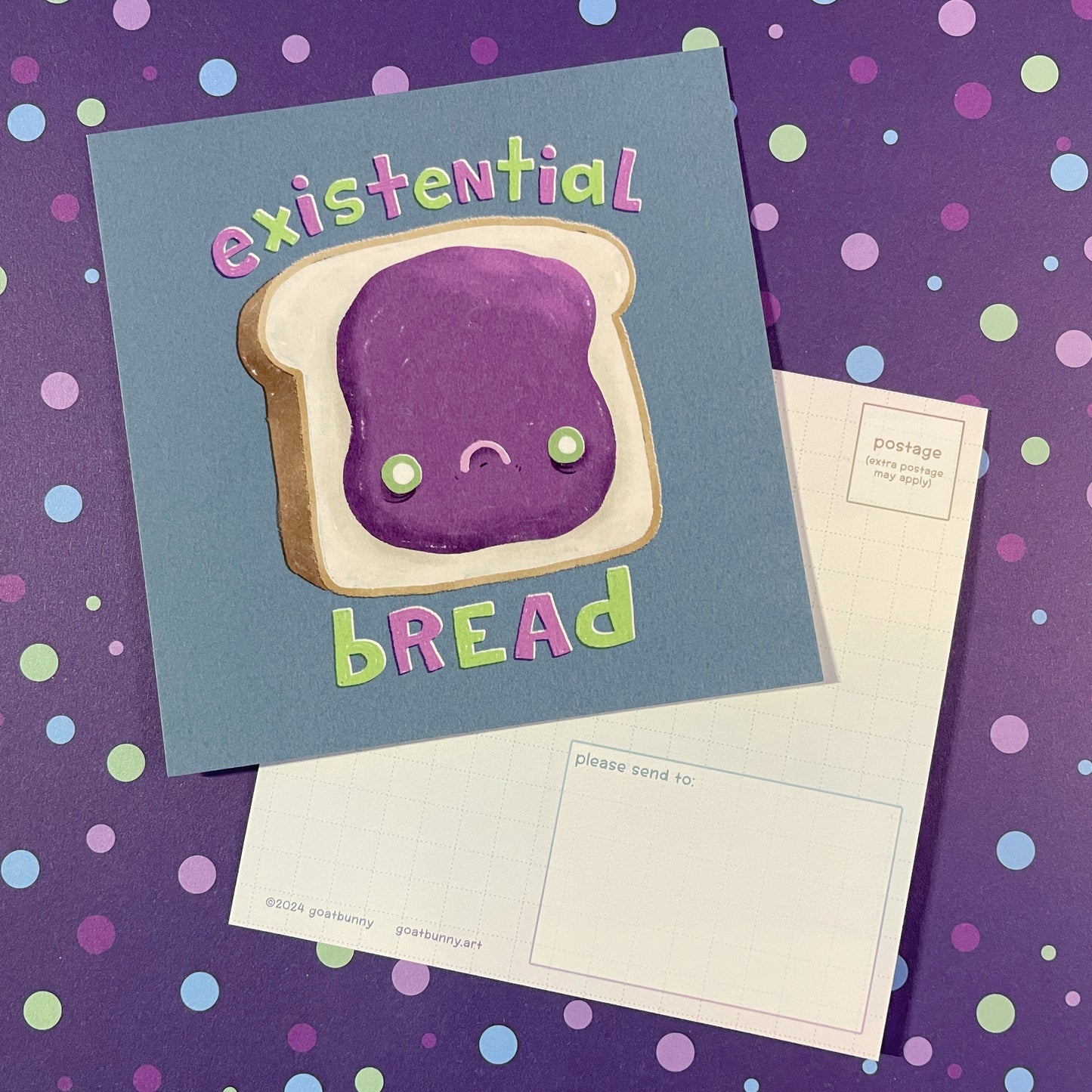 Existential Bread postcard