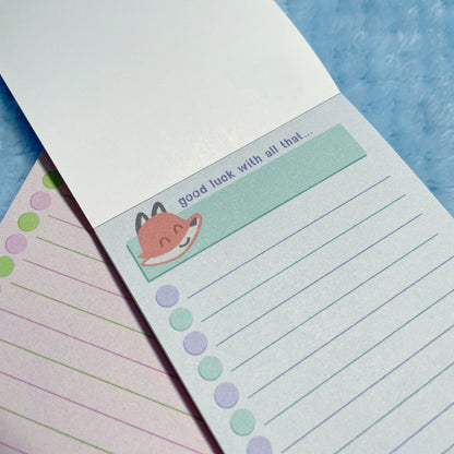 Sassy Critters list notepad