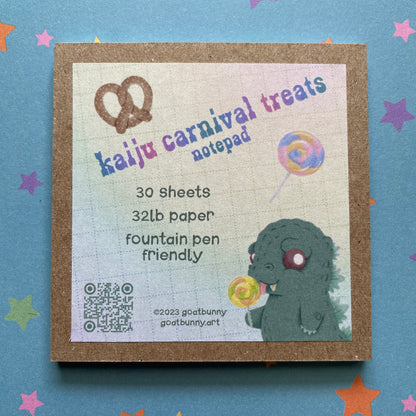 Kaiju Carnival Treats small notepad