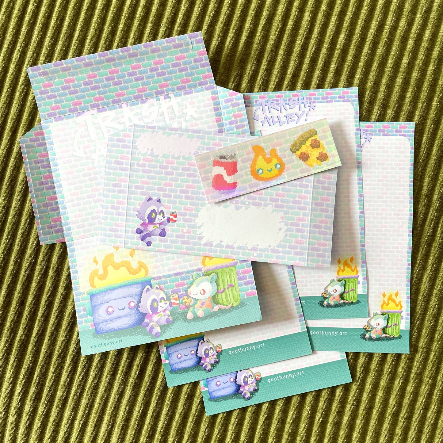Pixel Trash Alley letter set