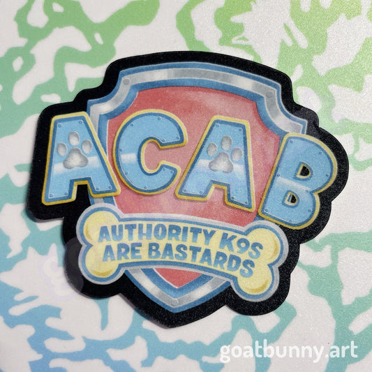 ACAB- Authority K9s sticker