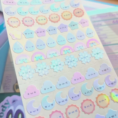 The Weather Is Judging You sticker sheet