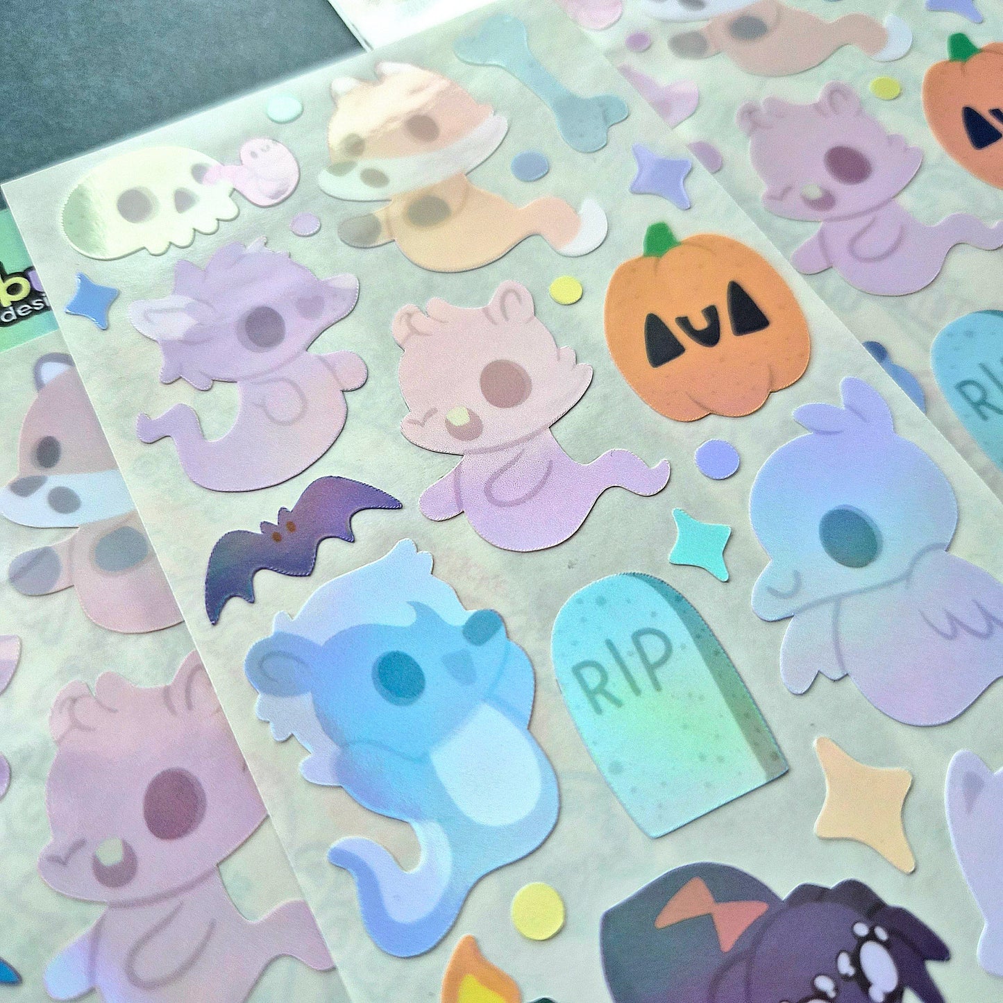 Trash Alley Ghosties sticker sheet