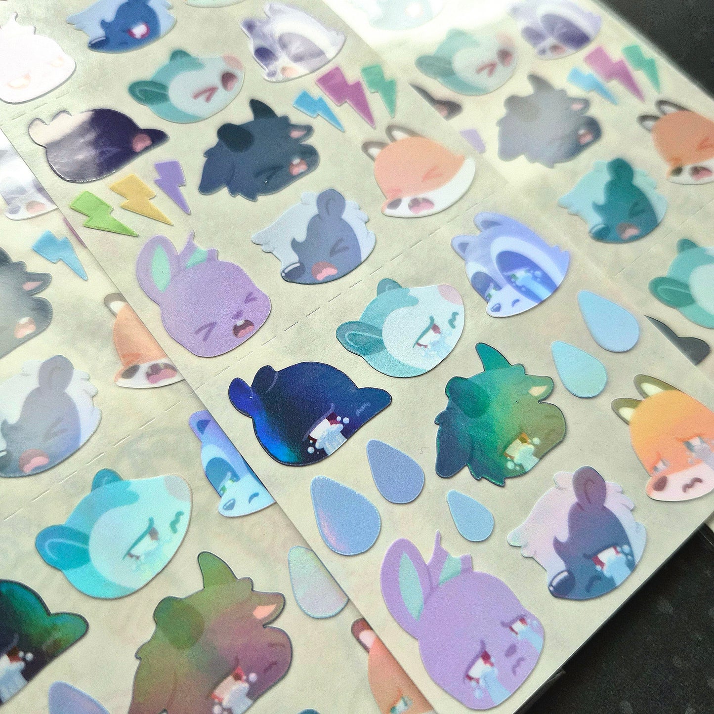 Angsty Animals sticker sheet