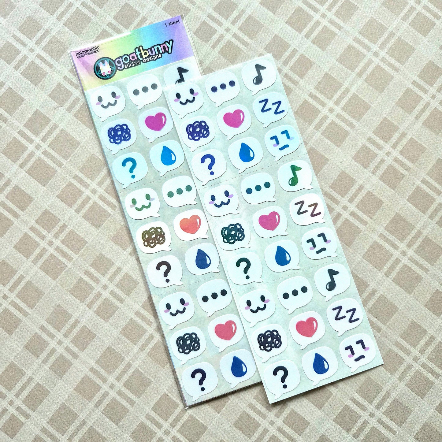 Stardew Emotes sticker sheet