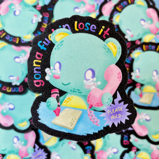 Please Hold sticker