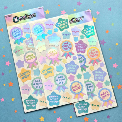 Apocalypse Awards sticker sheet