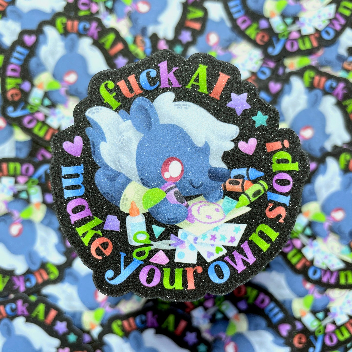 Fuck AI sticker