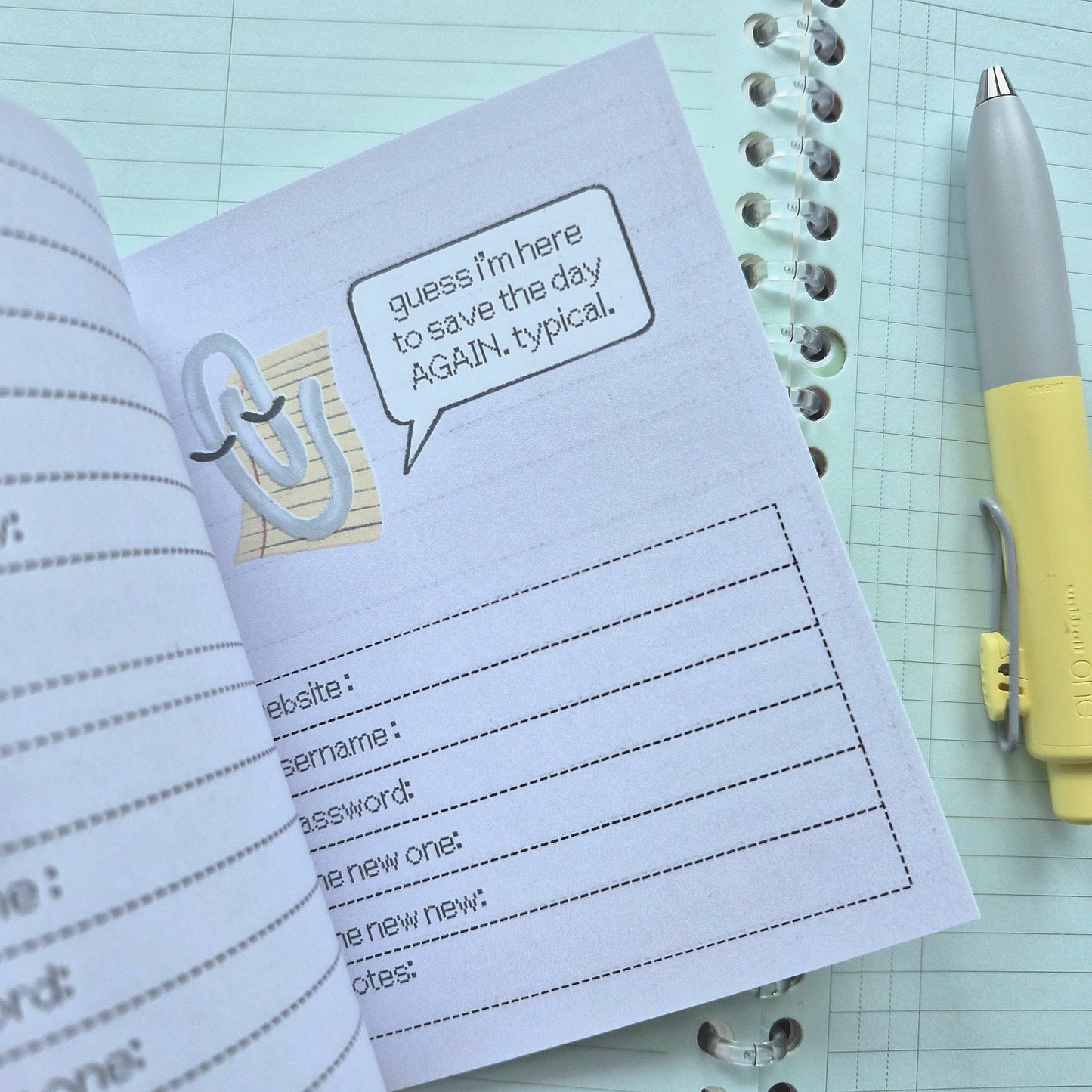 Lil Clippy Fuckface Password Book