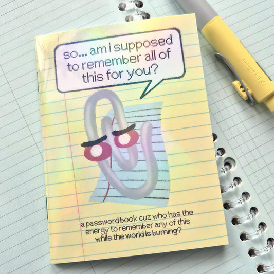 Lil Clippy Fuckface Password Book