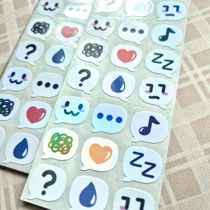 Stardew Emotes sticker sheet