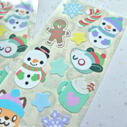 Cozy Winter sticker sheet