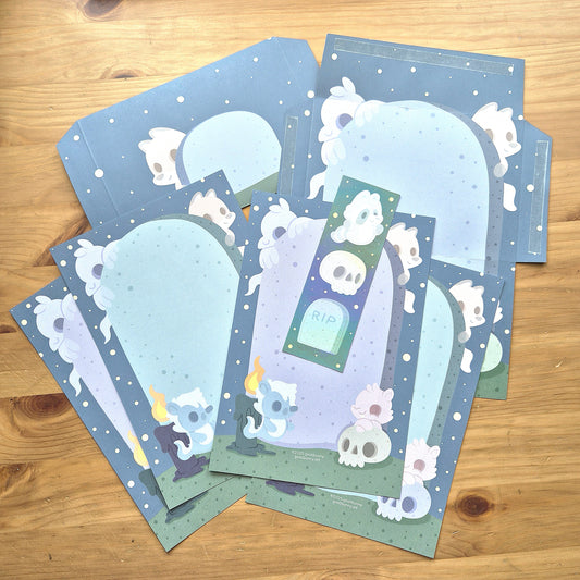 Graveyard Ghosties letter set