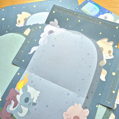 Graveyard Ghosties letter set