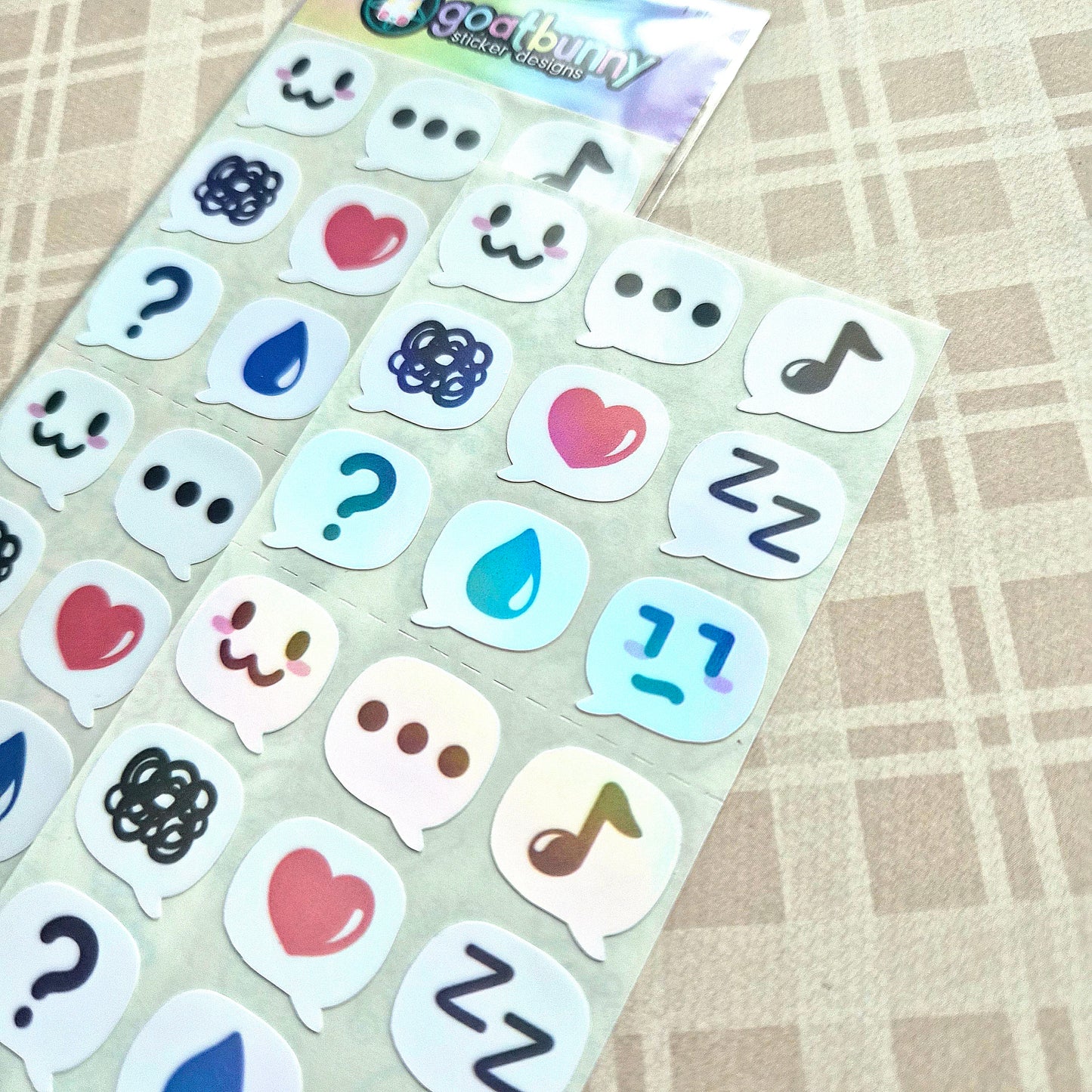 Stardew Emotes sticker sheet