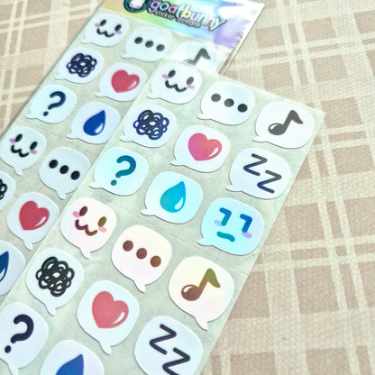 Stardew Emotes sticker sheet